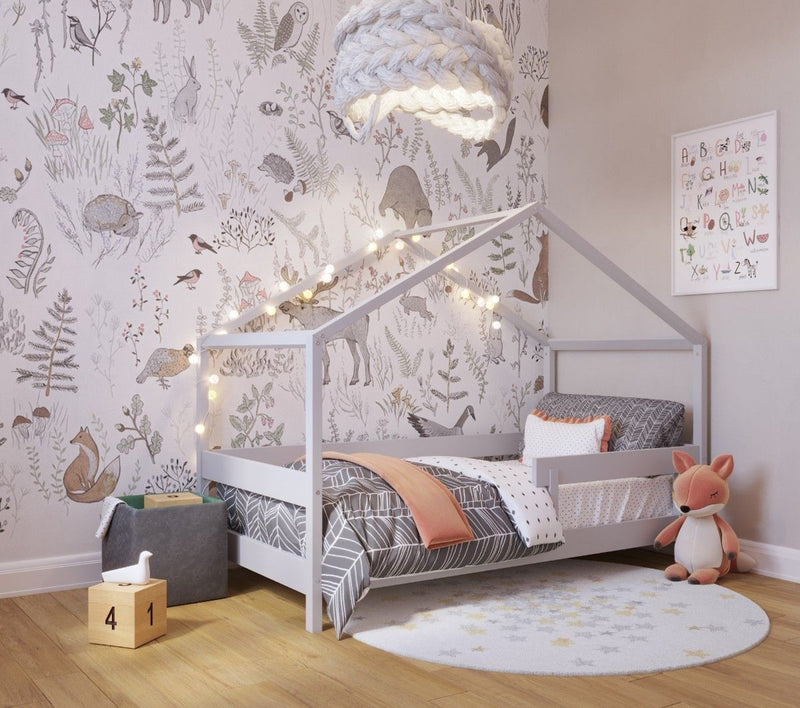 Παιδικό Κρεβάτι Montessori Hytte YappyKids Γκρι - 10% Έκπτωση Στο Στρώμα