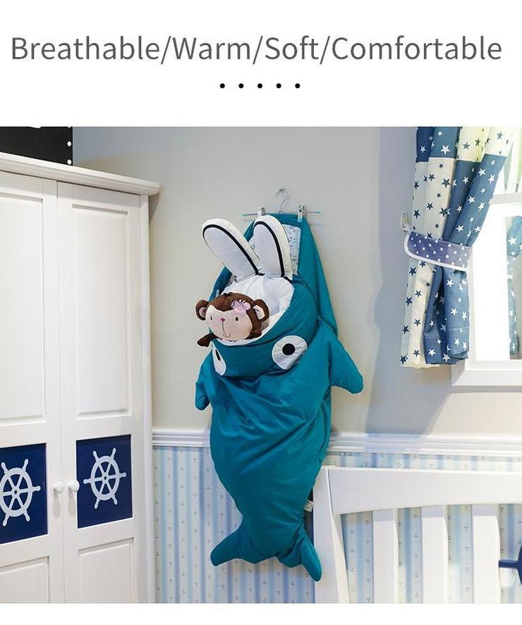 Παιδικός Υπνόσακος Comfy Shark Turquoise  1-4 Eτών