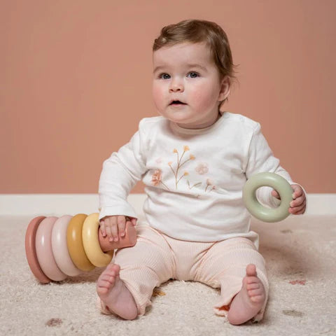 Πυραμίδα Ταξινόμησης Με Κρίκους Pink Little Dutch