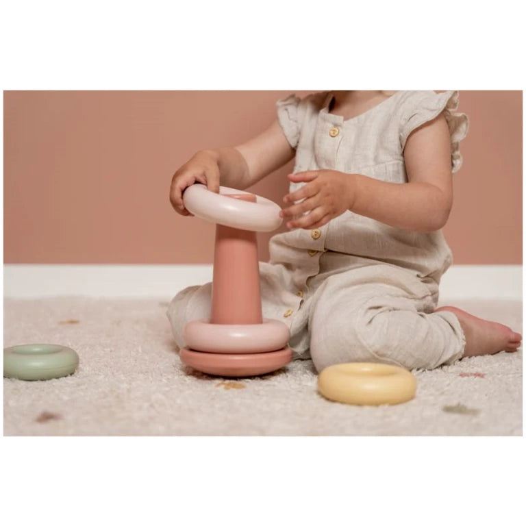 Πυραμίδα Ταξινόμησης Με Κρίκους Pink Little Dutch