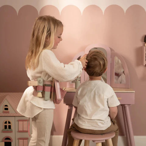 Σετ Kομμωτικής Mε Zώνη Kαι Ξύλινα Αξεσουάρ Little Dutch