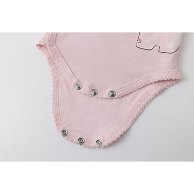 Σετ Βρεφικά Φορμάκια Cute Elephants Pink/ White