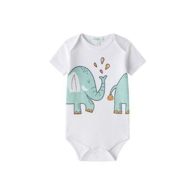 Σετ Βρεφικά Φορμάκια Elephants Mint