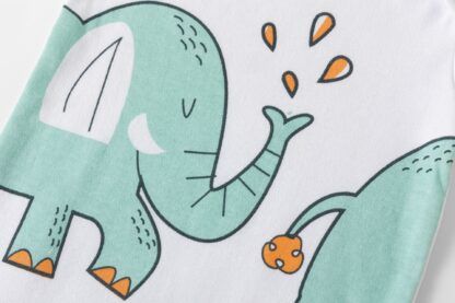 Σετ Βρεφικά Φορμάκια Elephants Mint