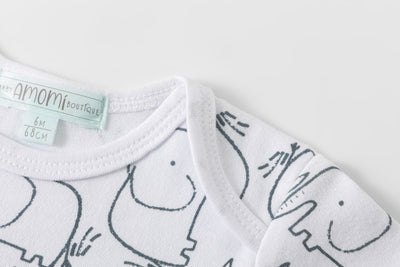 Σετ Βρεφικά Φορμάκια Elephants Mint