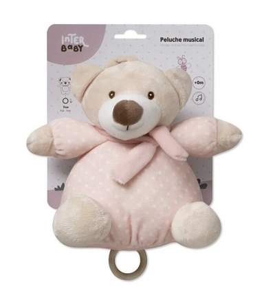 Μουσικό Λούτρινο Αρκουδάκι Pink