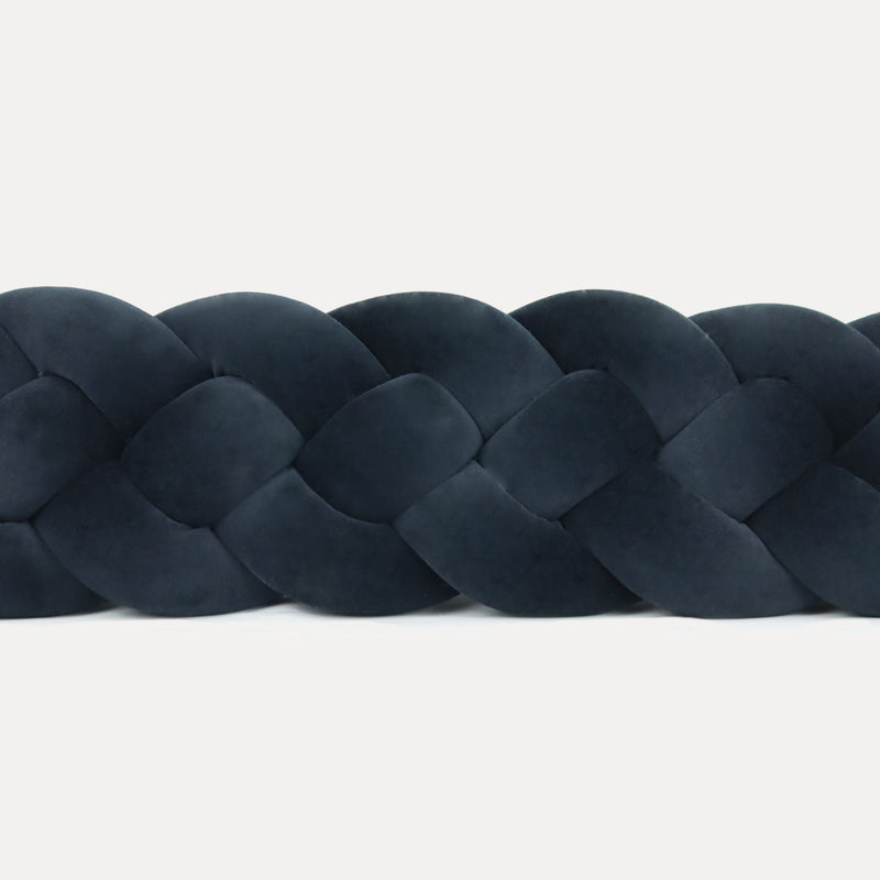 Τετραπλή Πάντα Πλεξούδα Velvet Graphite