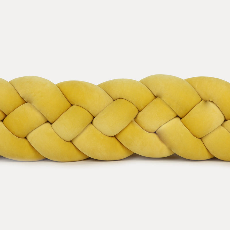 Τετραπλή Πάντα Πλεξούδα Velvet Mustard