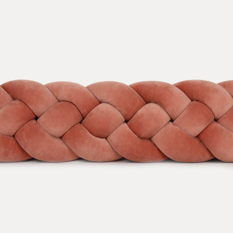 Τετραπλή Πάντα Πλεξούδα Velvet Brick Red