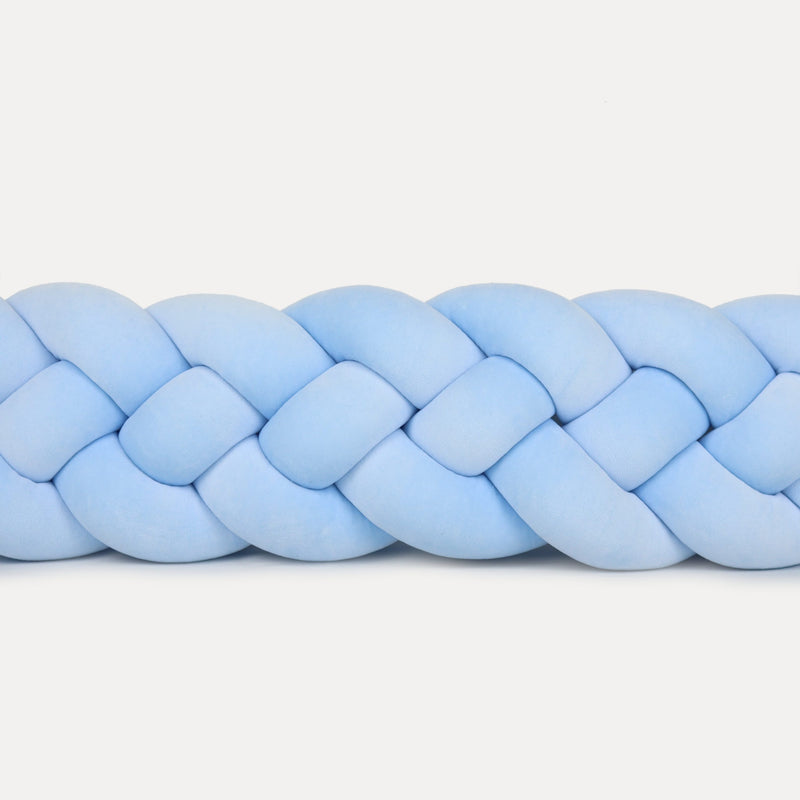 Τετραπλή Πάντα Πλεξούδα Velvet Baby Blue