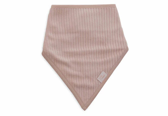 Σαλιάρα Μπαντάνα Velvet Rib Wild Rose/Ivory 2τμχ