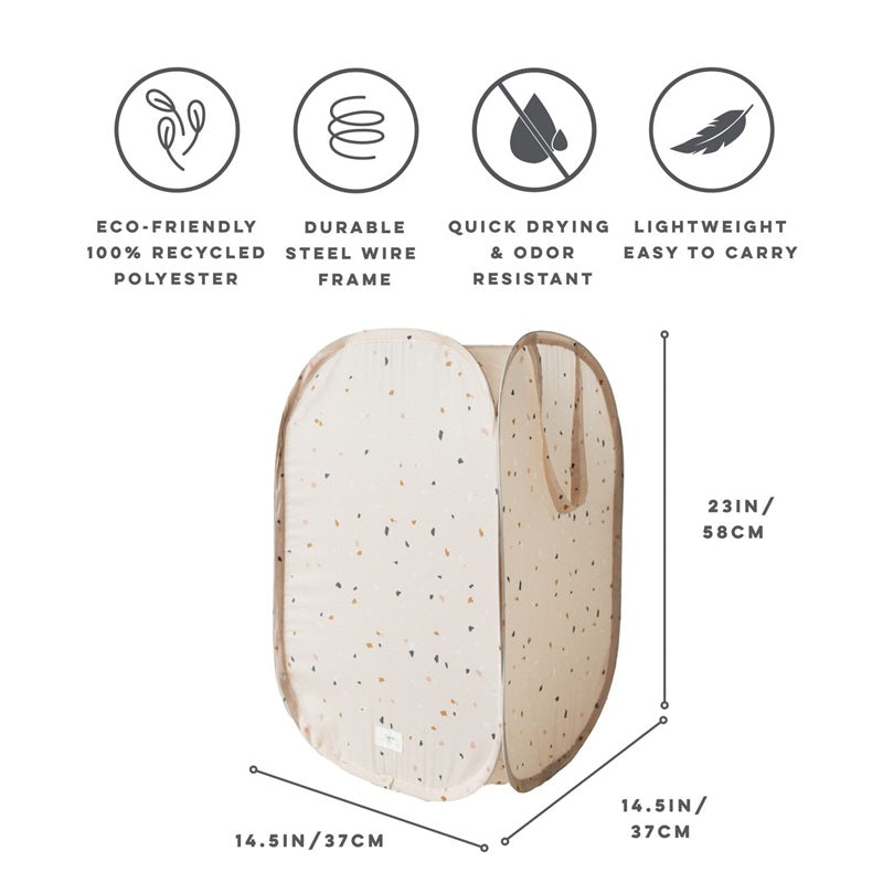 Καλάθι για τα Άπλυτα Terrazzo Beige