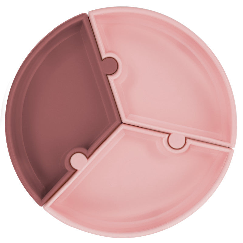 MinikOiOi Πιάτο Puzzle Bubble Pink/Rose