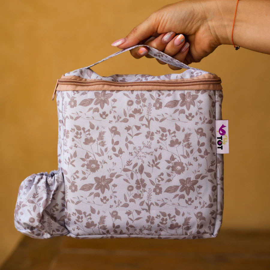 Bundle Fleur De Jardin Rose Cover & Catch με Πιατάκι και Dinky Cup BLW