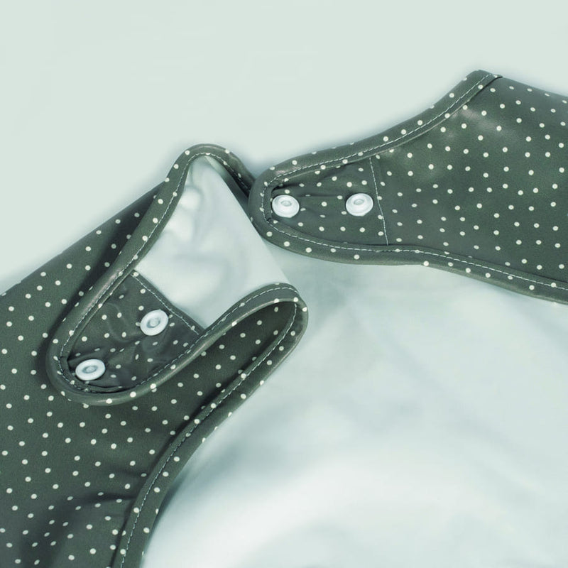 Αδιάβροχη Σαλιάρα-Ποδιά με Μανίκια Poppy Mouse Olive