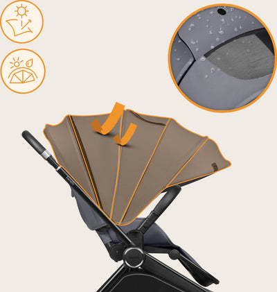 Βρεφικό Καρότσι Mika Plus Gray Stone Lionelo