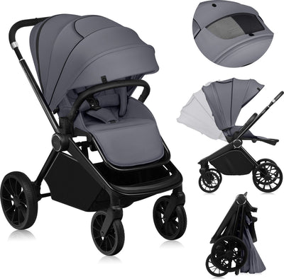 Βρεφικό Καρότσι Mika Plus Gray Stone Lionelo