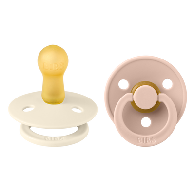Πιπίλα Colour Latex 6-18m Ivory/ Blush 2τμχ