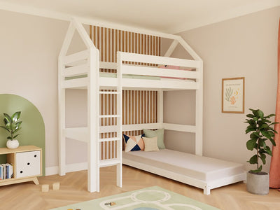 Παιδική Κουκέτα MANASLU 90x200cm Λευκό - 10% Έκπτωση Στο Στρώμα