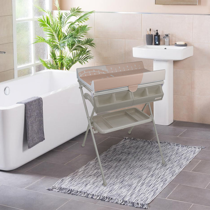 Βρεφικό Μπανάκι με Αλλαξιέρα Coolness Leaf Mocha BebeStars