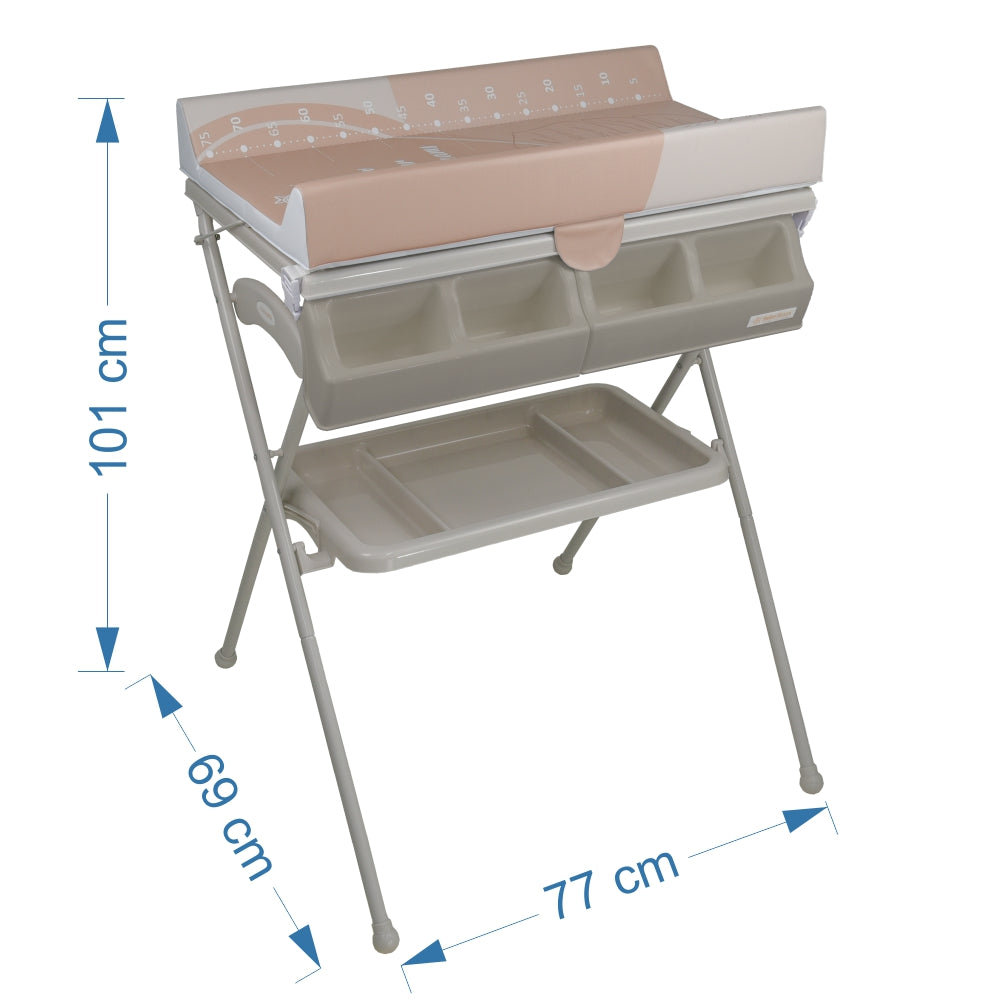 Βρεφικό Μπανάκι με Αλλαξιέρα Coolness Leaf Mocha BebeStars