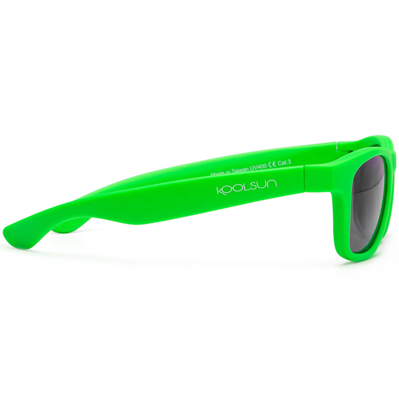 Koolsun Γυαλιά Ηλίου Wave Neon Green Wayfarer 1- 5 Ετών