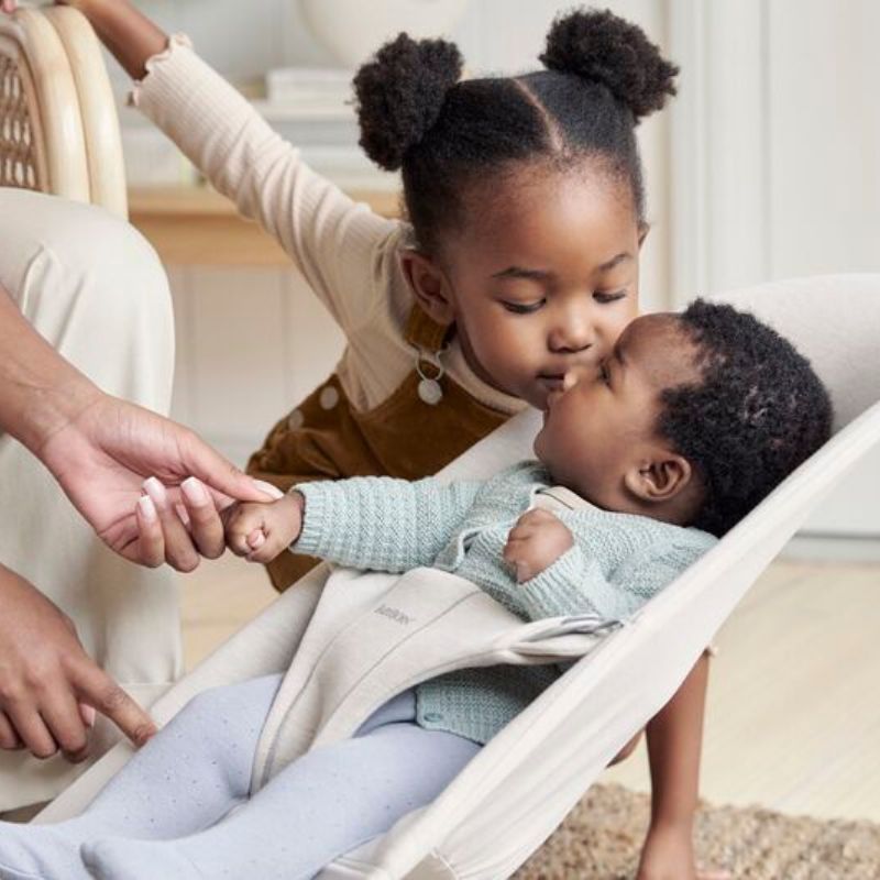 Ρηλάξ Bliss Light Beige 3D Jersey BabyBjorn