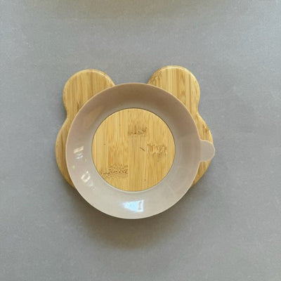 Πιατάκι Οικολογικό Bamboo Με Aντιολισθητική Bάση Paw