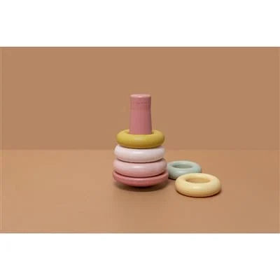 Πυραμίδα Ταξινόμησης Με Κρίκους Pink Little Dutch