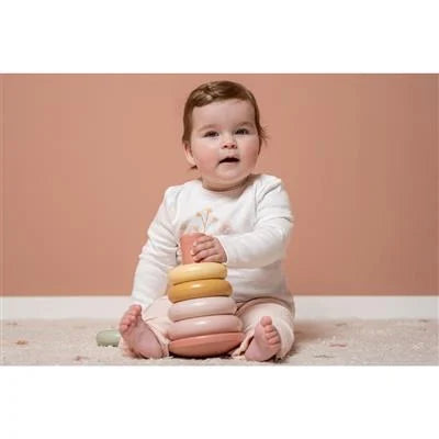 Πυραμίδα Ταξινόμησης Με Κρίκους Pink Little Dutch