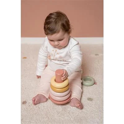 Πυραμίδα Ταξινόμησης Με Κρίκους Pink Little Dutch