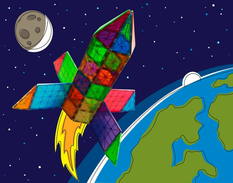 Μαγνητικό Παιχνίδι 100 Κομματιών Clear Colors Magna Tiles