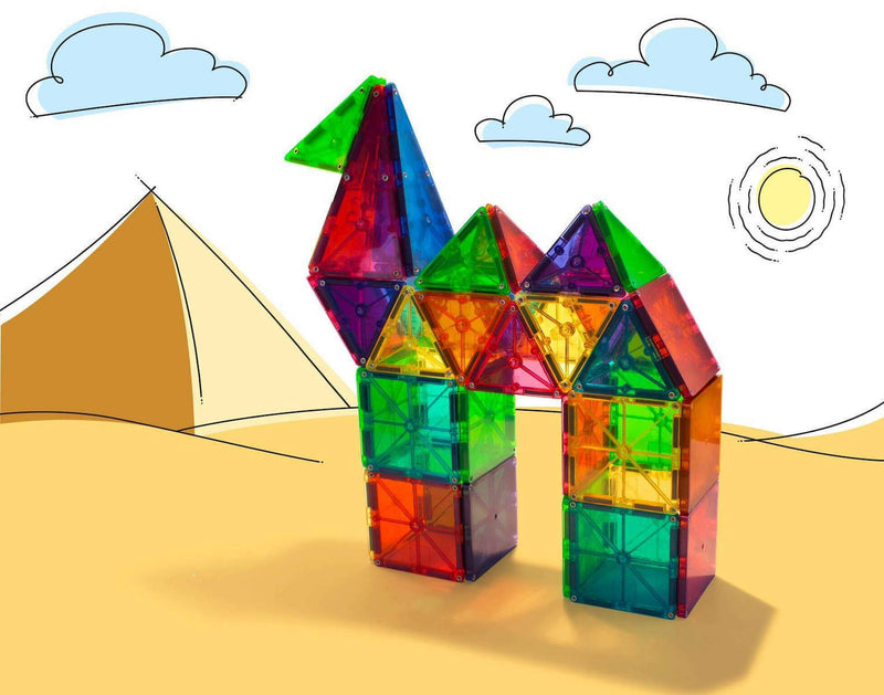 Μαγνητικό Παιχνίδι 100 Κομματιών Clear Colors Magna Tiles