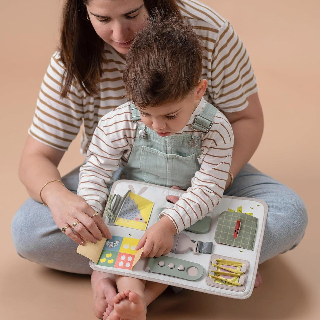 Βρεφικό Παιχνίδι Buckle Board από Ύφασμα 18+m