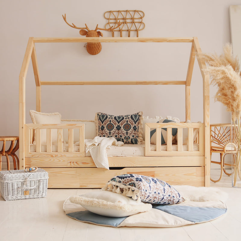 Παιδικό Κρεβάτι Bianco Duo Plus Από Φυσικό Ξύλο 190x90 cm Με Δεύτερο Κρεβάτι - 10% Έκπτωση Στο Στρώμα
