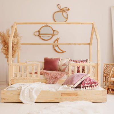 Παιδικό Κρεβάτι Bianco Duo Plus Από Φυσικό Ξύλο 190x90 cm Με Δεύτερο Κρεβάτι - 10% Έκπτωση Στο Στρώμα