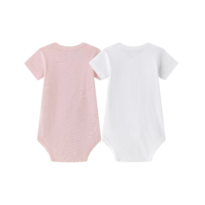 Σετ Βρεφικά Φορμάκια Cute Elephants Pink/ White