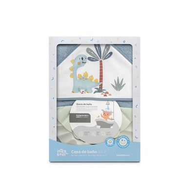 Σετ Μπουρνούζι & Καπέλο Μπάνιου Dino Petrol