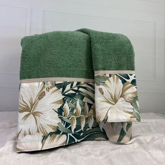 Σετ Βρεφικές Πετσέτες Tropical Leaves 2τμχ