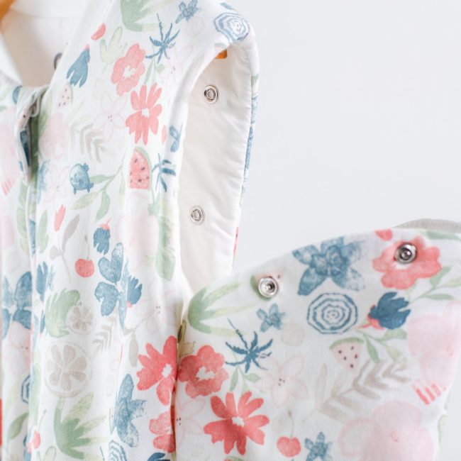 Υπνόσακος με Αφαιρούμενα Μανίκια Classic Flowers & Watermelon 1.0 tog