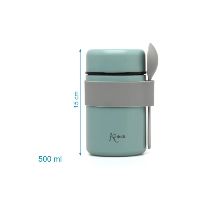 Θερμοδοχείο Φαγητού Με Κουταλάκι 500ml Mint