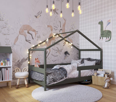 Παιδικό Κρεβάτι Montessori Hytte YappyKids Κυπαρισσί - 10% Έκπτωση Στο Στρώμα