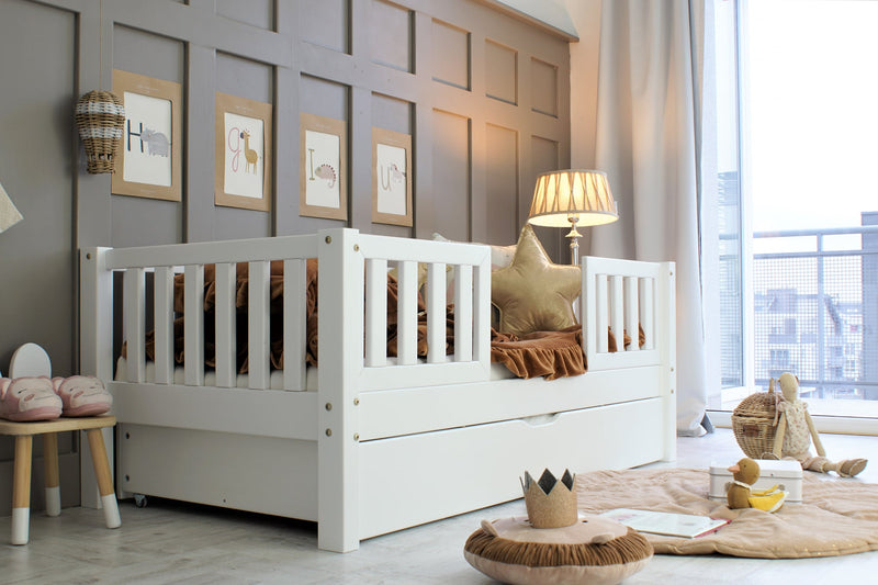 Παιδικό Κρεβάτι Basic Love Duo Plus Με Δεύτερο Κρεβάτι Σε Λευκό - 10% Έκπτωση Στο Στρώμα