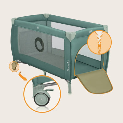 Παρκοκρέβατο Stefi Plus Olive Green Lionelo
