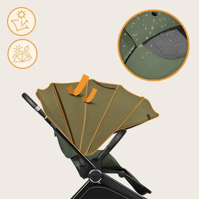 Βρεφικό Καρότσι Mika Plus Green Olive Lionelo