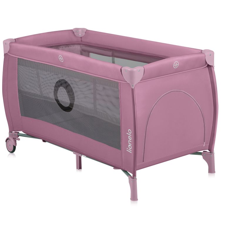 Παρκοκρέβατο Stefi Plus Pink Magnolia Lionelo