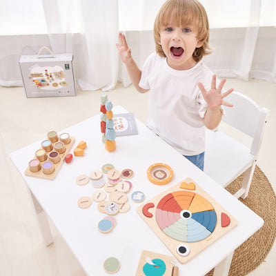 Κουτί Σετ Εκπαιδευτικών Παιχνιδιών Montessori 3+ Ετών
