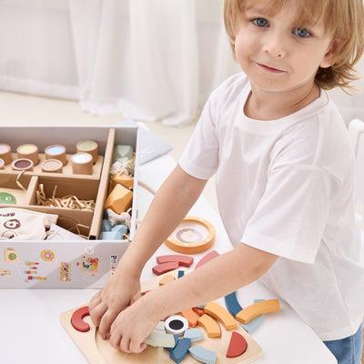Κουτί Σετ Εκπαιδευτικών Παιχνιδιών Montessori 3+ Ετών