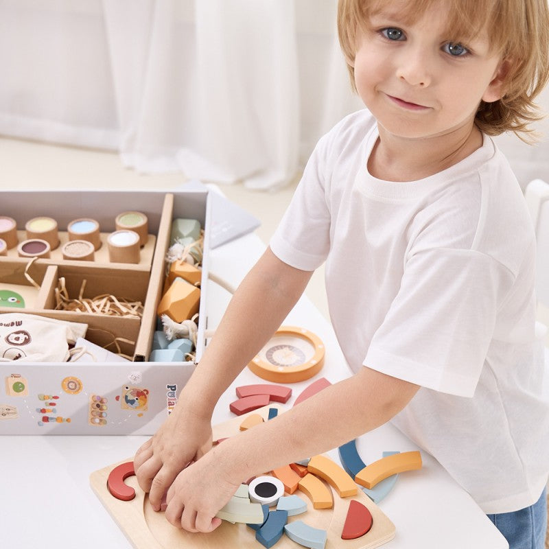 Κουτί Σετ Εκπαιδευτικών Παιχνιδιών Montessori 3+ Ετών