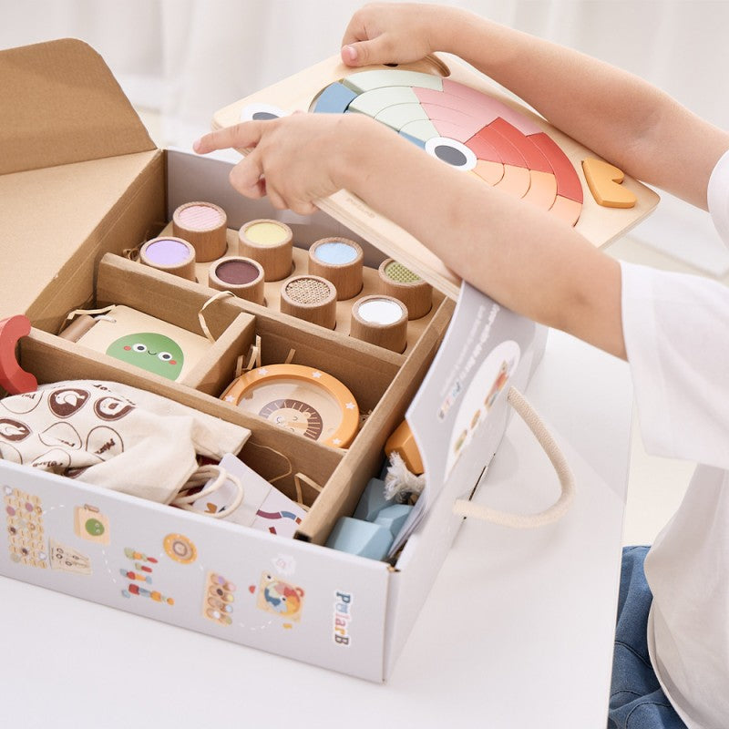 Κουτί Σετ Εκπαιδευτικών Παιχνιδιών Montessori 3+ Ετών